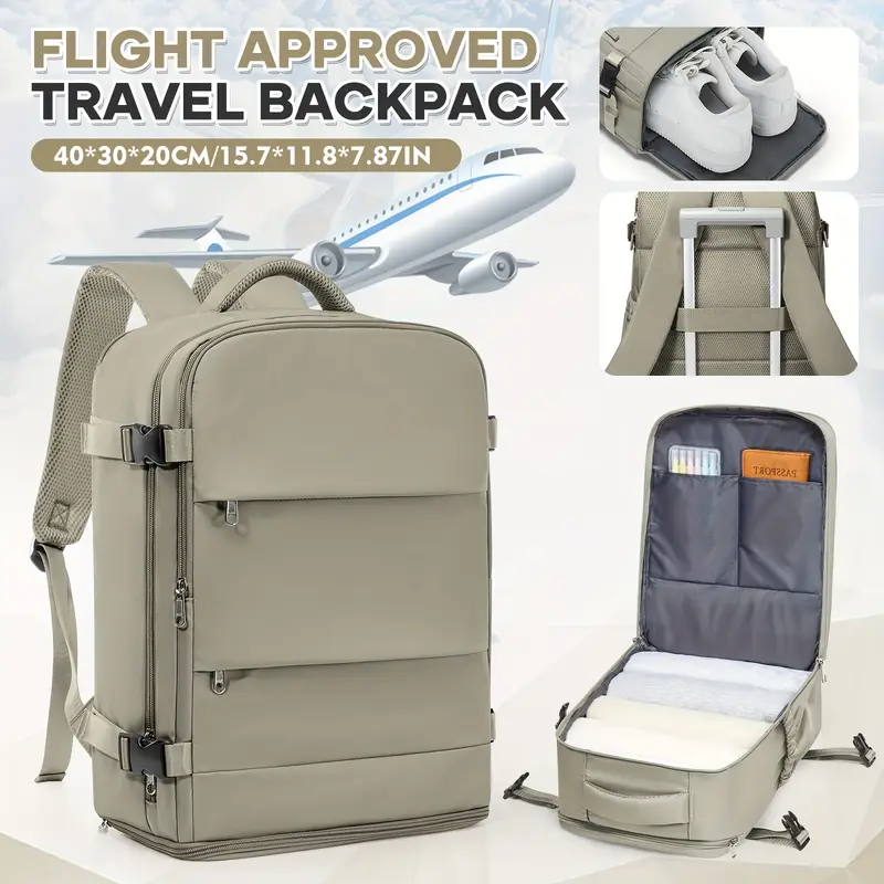 Ryanair Airline Carry-On Backpack 40X30X20Cm, Carry-On Bag, Sports Luggage Backpack for Women And Men with Shoe Compartment, 14-Inch Laptop Bag, Suitable for Home And Travel, Flight-Specific Luggage ... Ryanair Airline Carry-On Backpack 40X30X20Cm, Carry-On Bag, Sports Luggage Backpack for Women And Men with Shoe Compartment, 14-Inch Laptop Bag, Suitable for Home And Travel, Flight-Specific Luggage ...