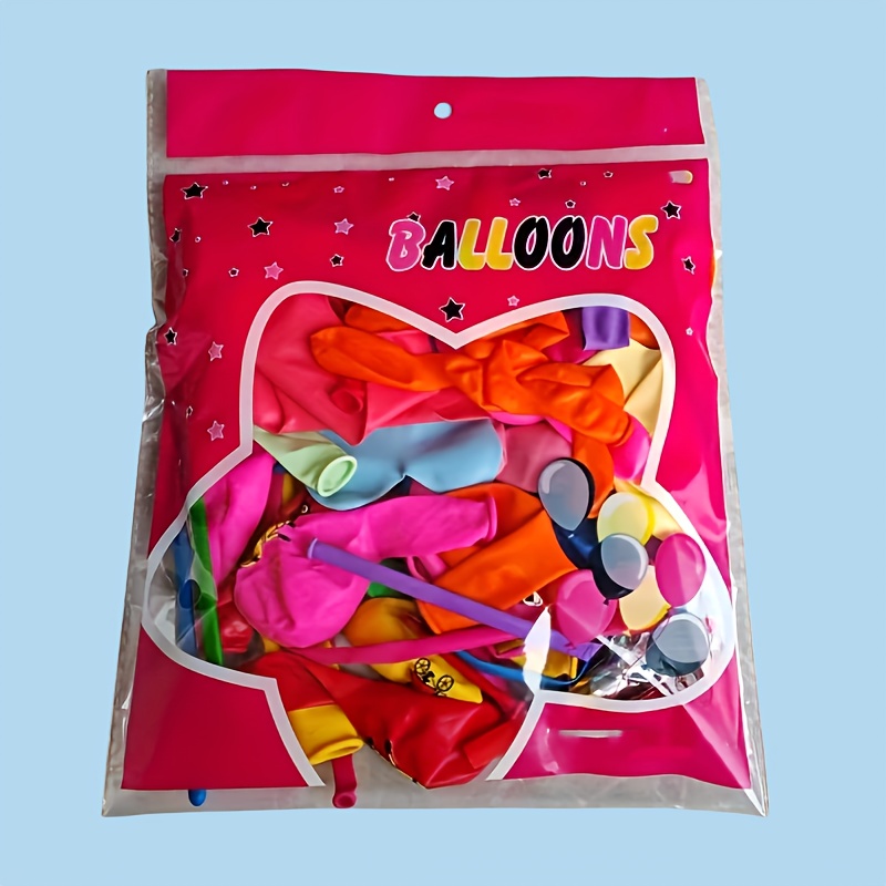 50pcs Quick Fill Balloon Set - Full of Energy Party and Event Decorations for Birthdays, Weddings, Holidays Easy Assembly Included