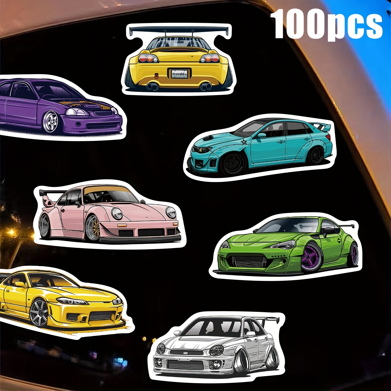 car stickers sold on Temu Australia
