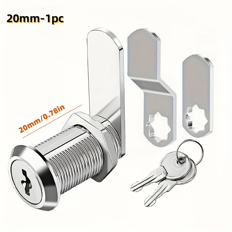 1pc   alloy   with keys are suitable cabinet locks mailbox locks storage cabinet locks vending locks and rv locks each lock   with 2 keys   iron plates multiple sizes are   16 20 25 30 35 40mm