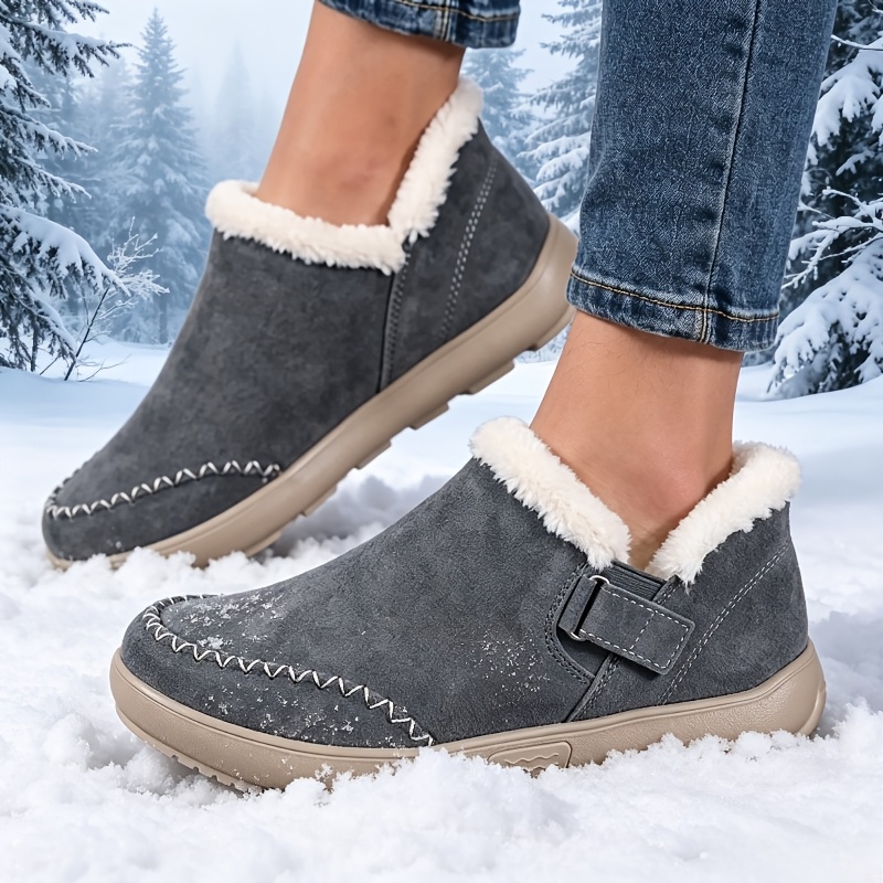 Women's Plus Size Wide Toe Box Ankle Boots for Comfort