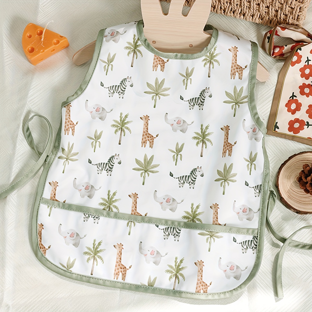 1pc Baby Feeding Bibs, Burp Cloth, Reusable Bibs For Boys And Girls