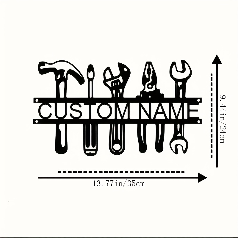 TEMU 1pc Custom Industrial Gift, The For Father And Grandfather, Suitable For Father's Day, Personalized Iron Wall Art Decor For