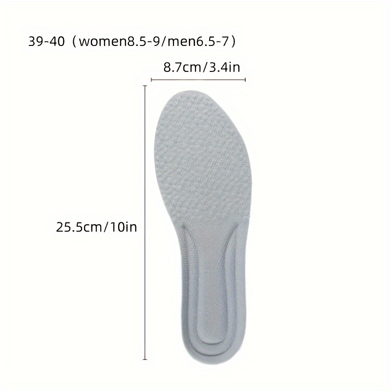 Ultra-Soft Shock-Absorbing Insoles for Men & Women - Breathable, Full Coverage EVA Material