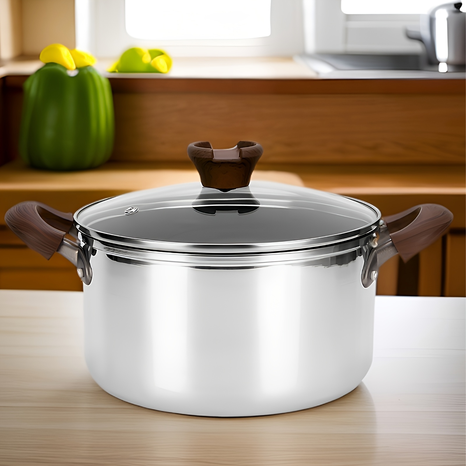 the deepened and elevated stainless steel soup pot features     cooking capabilities presented in exquisite packaging   to cooking pasta   with   click details 6