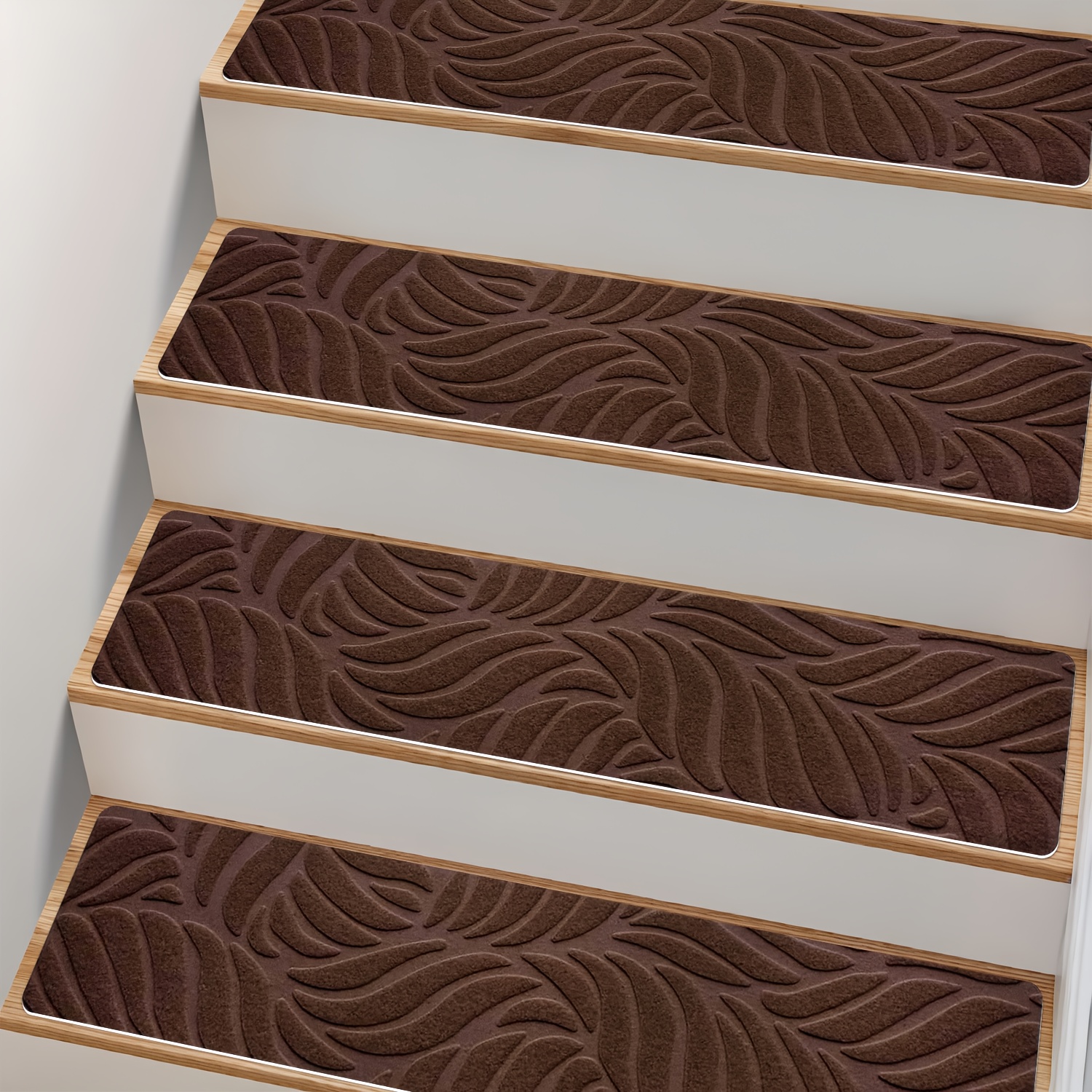 TEMU Aisle Runners, Stairs Mat 4mm Thick Tpr Self-adhesive Non-slip Stair Treads For Hardwood Floors - Versatile Decor For Celebration, Exhibition,