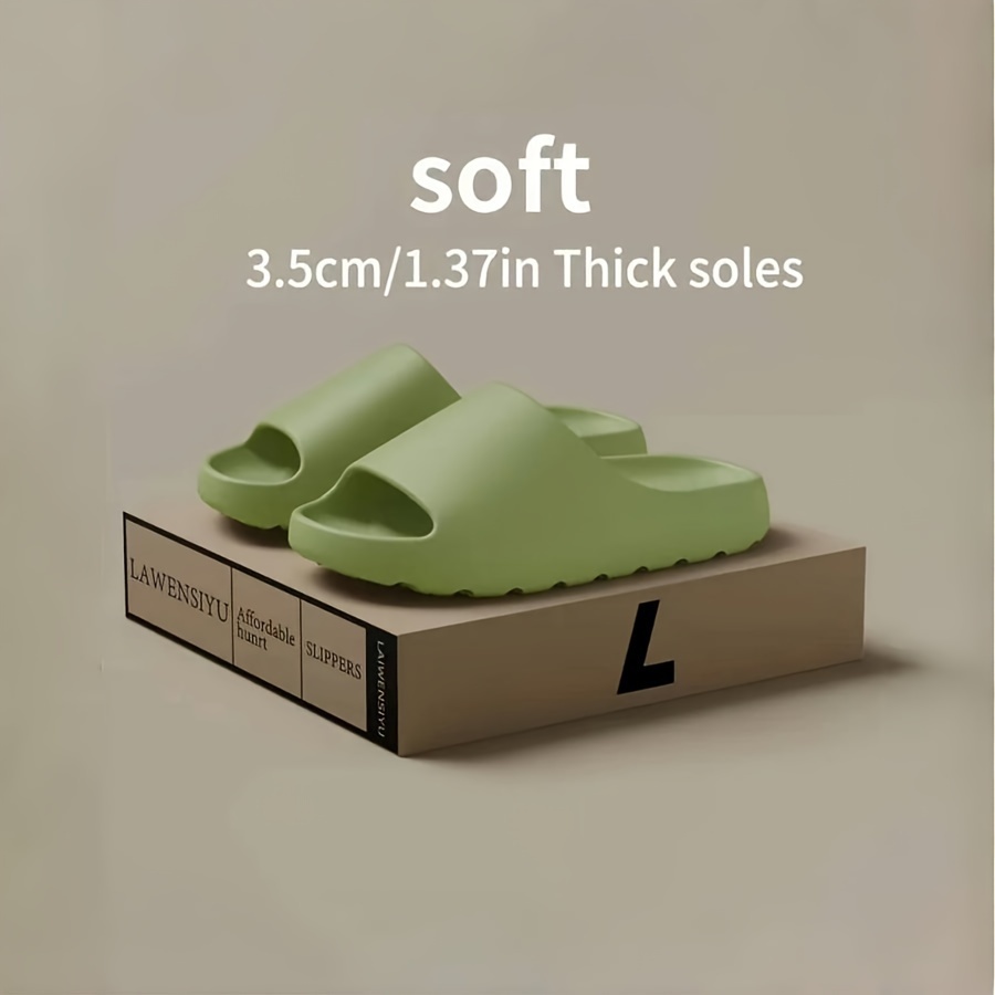 

Women's Simple Solid Color Slides, Casual Open Toe Soft Sole Shoes, Lightweight Slip On Slides