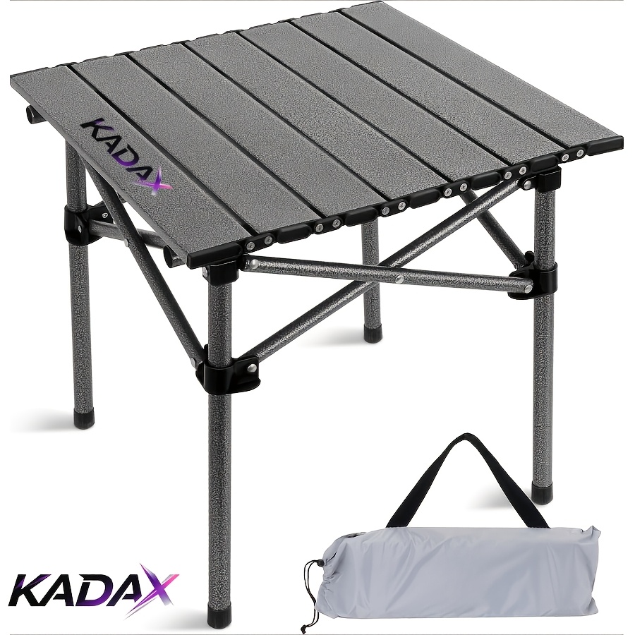 TEMU Portable Folding Camping Table - Lightweight And Foldable Outdoor Table, Includes Carrying Bag, Sturdy Legs, Suitable For Picnics, Barbecues, ,