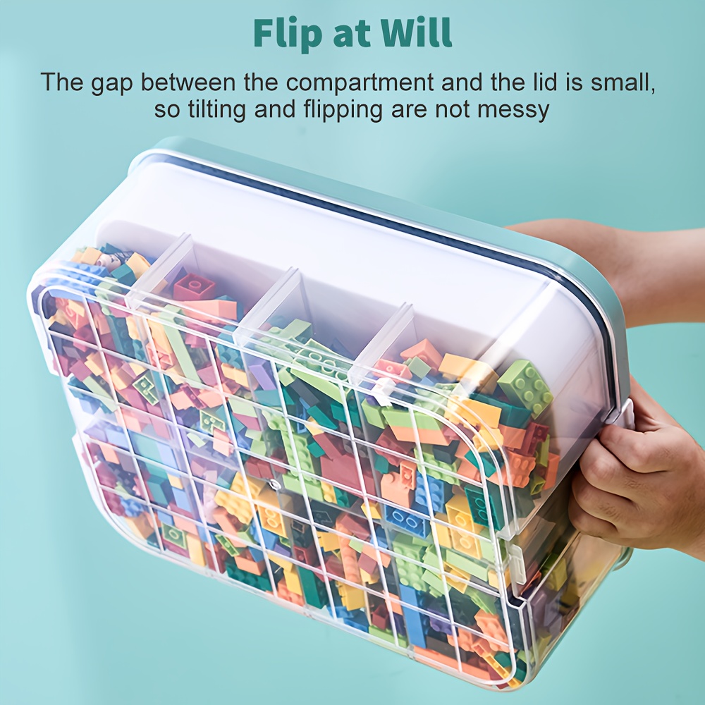3-Layer Plastic Compartment Open Storage Box for Craft Supplies