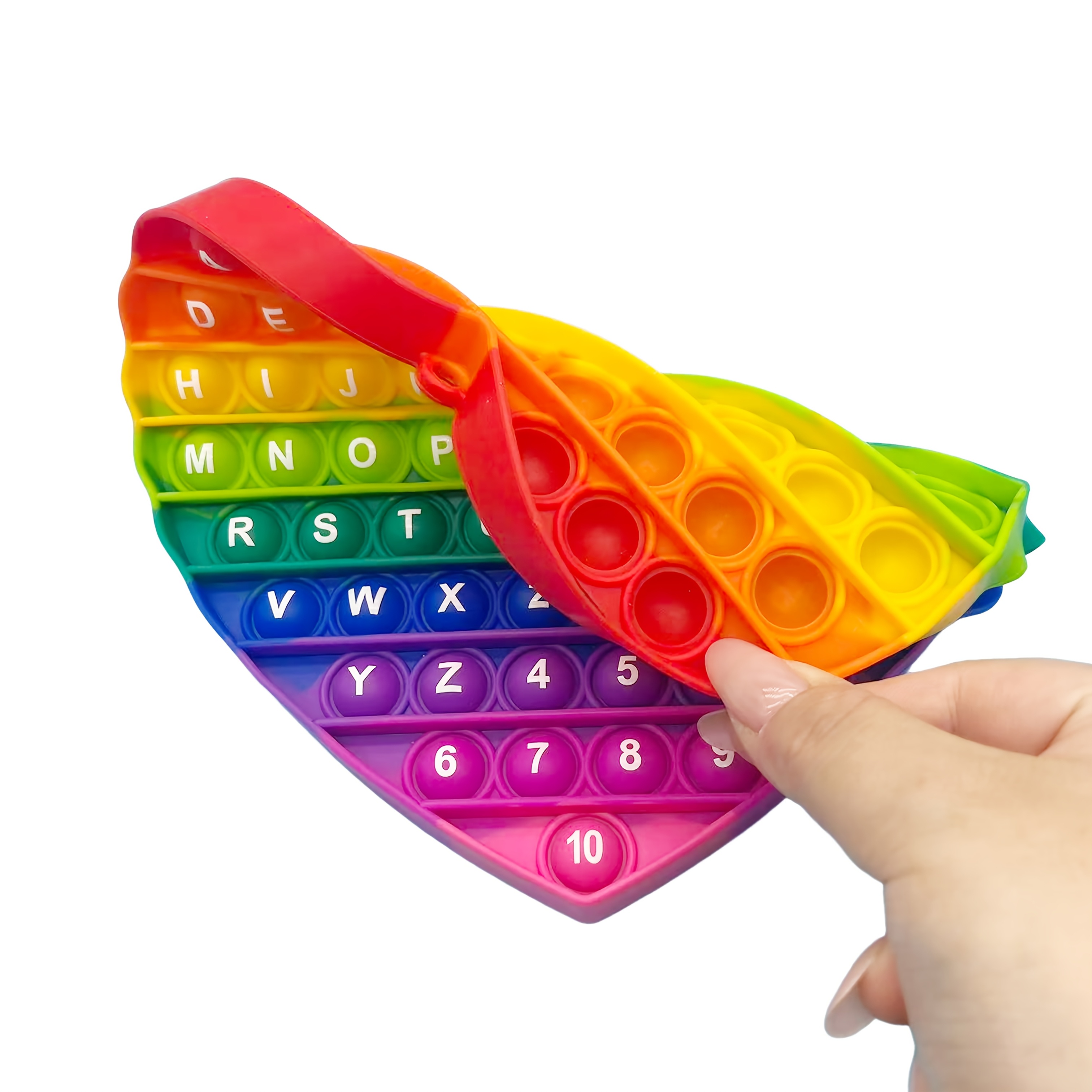 Alphabet Numbers Learning Board Game with Silicone Heart-Shaped Design