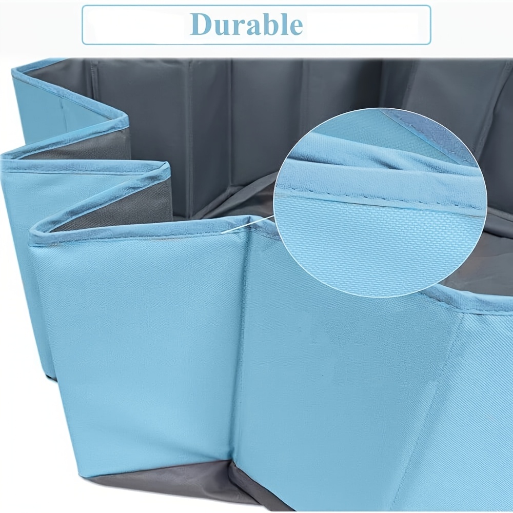 Selonis Túnel Plegable Con 100 Bolas – Gris/Azul, De 46x170 Cm, Para Juegos Sensoriales Y Diversión En Interiores O Exteriores