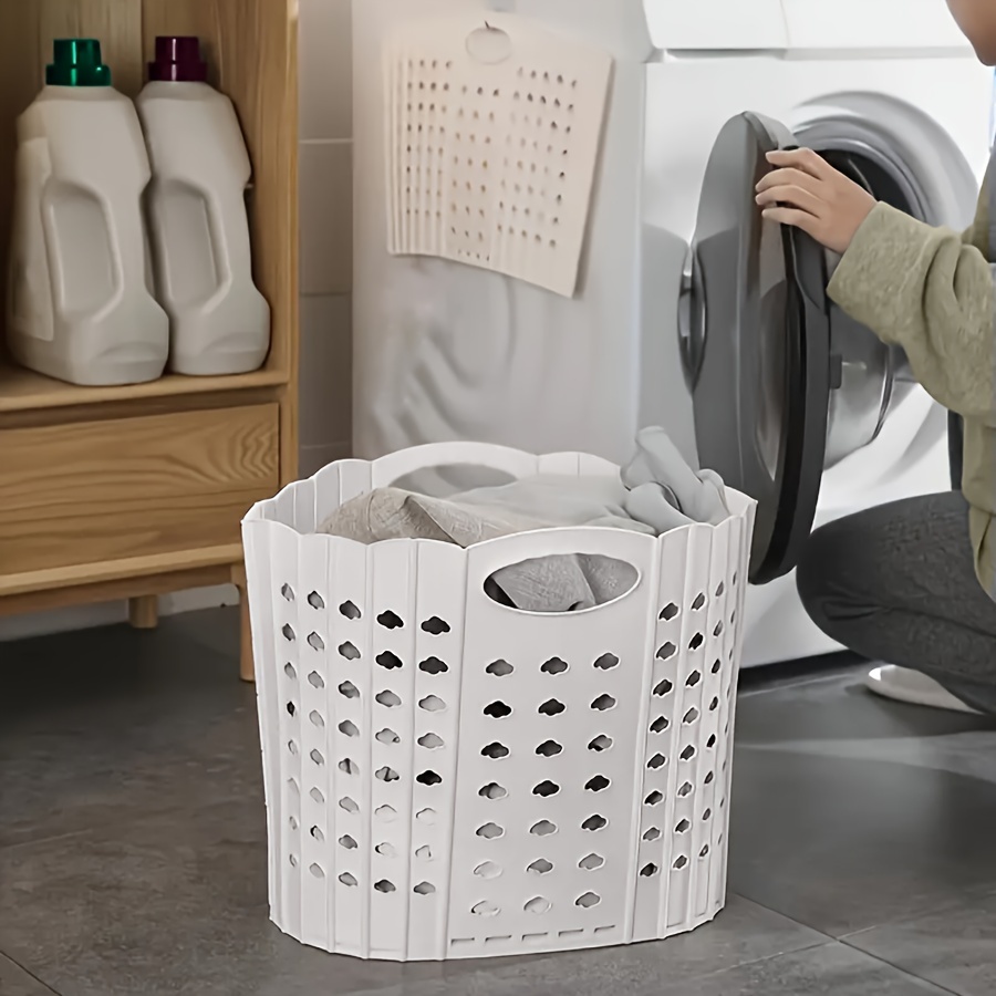 

Panier à linge pliable - Plastique , montable sur , panier de rangement polyvalent avec poignées pour à linge de et de , paniers à linge