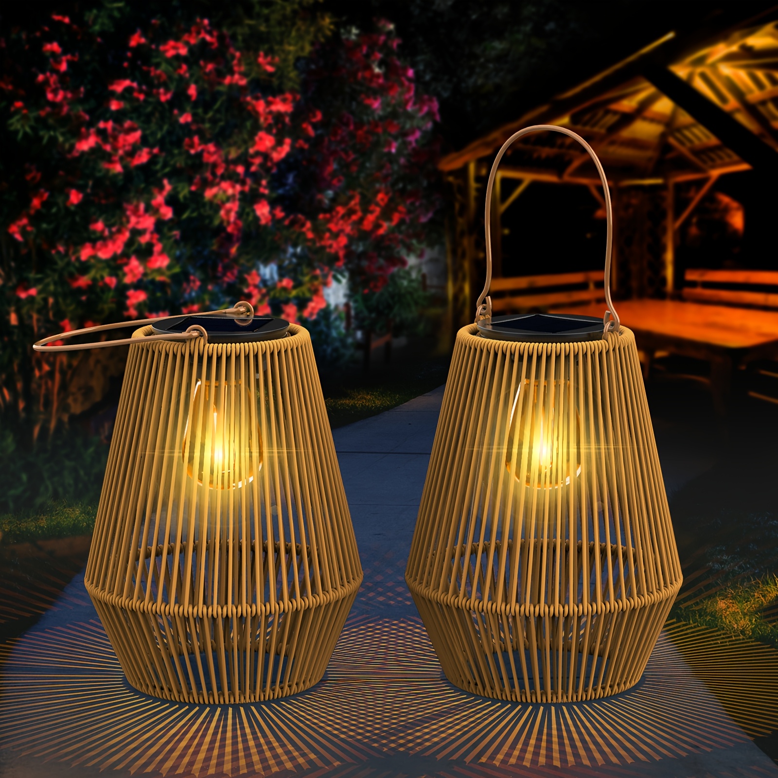 solar bambus laterne bambus kunst licht led - Temu Switzerland