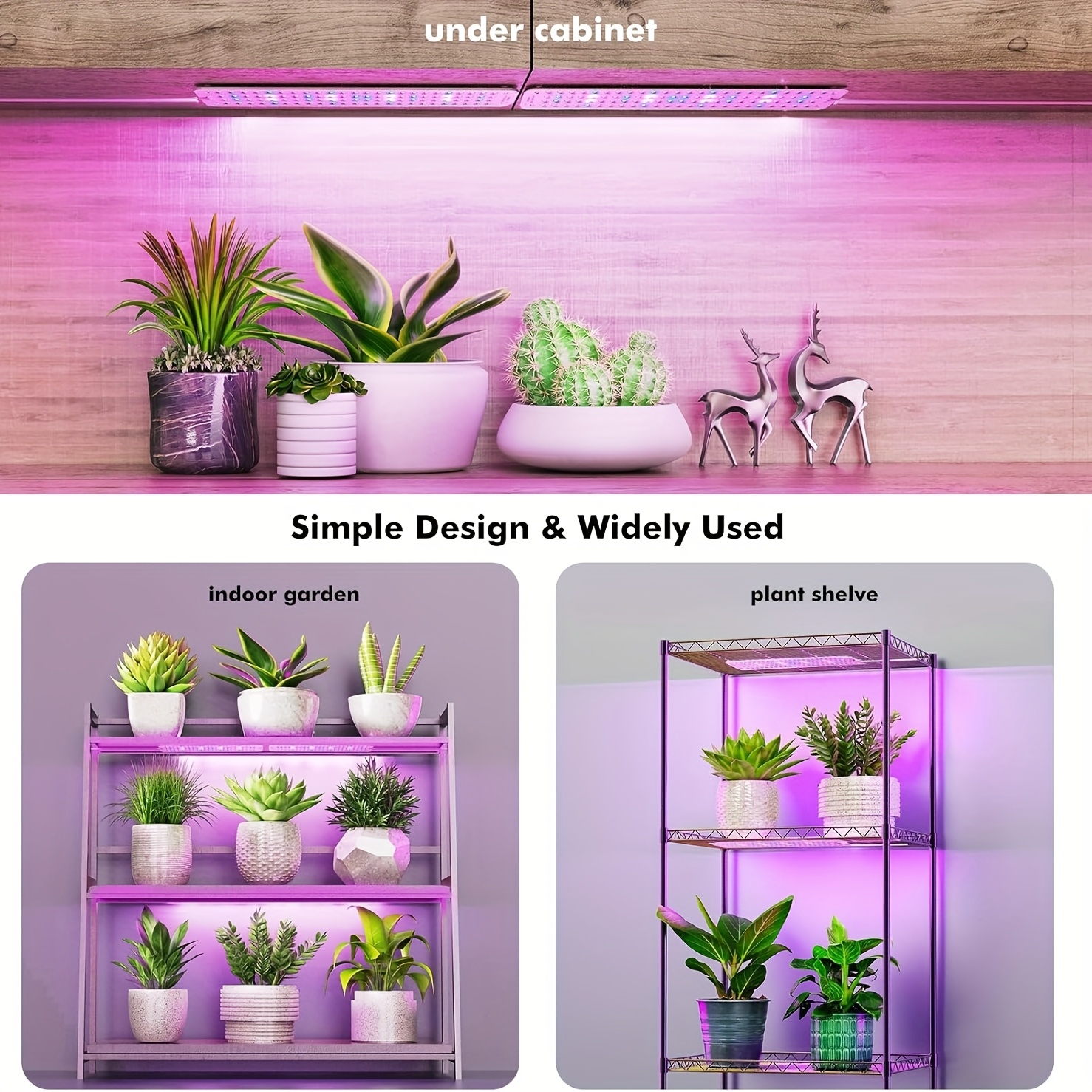 ultra thin panel grow lights indoor plants leds high ppfd - Temu