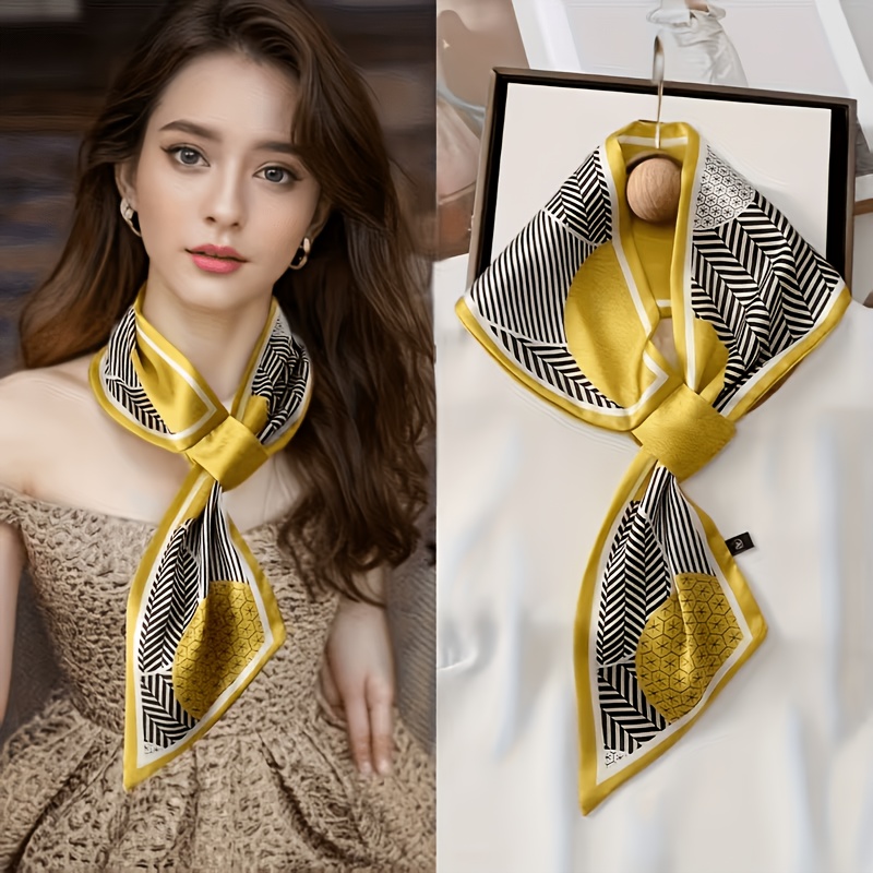 TEMU Sciarpa lunga da donna, nuovo nastro decorativo protettivo per il e fascia per capelli, accessorio professionale per camicie, sciarpa , sciarpa