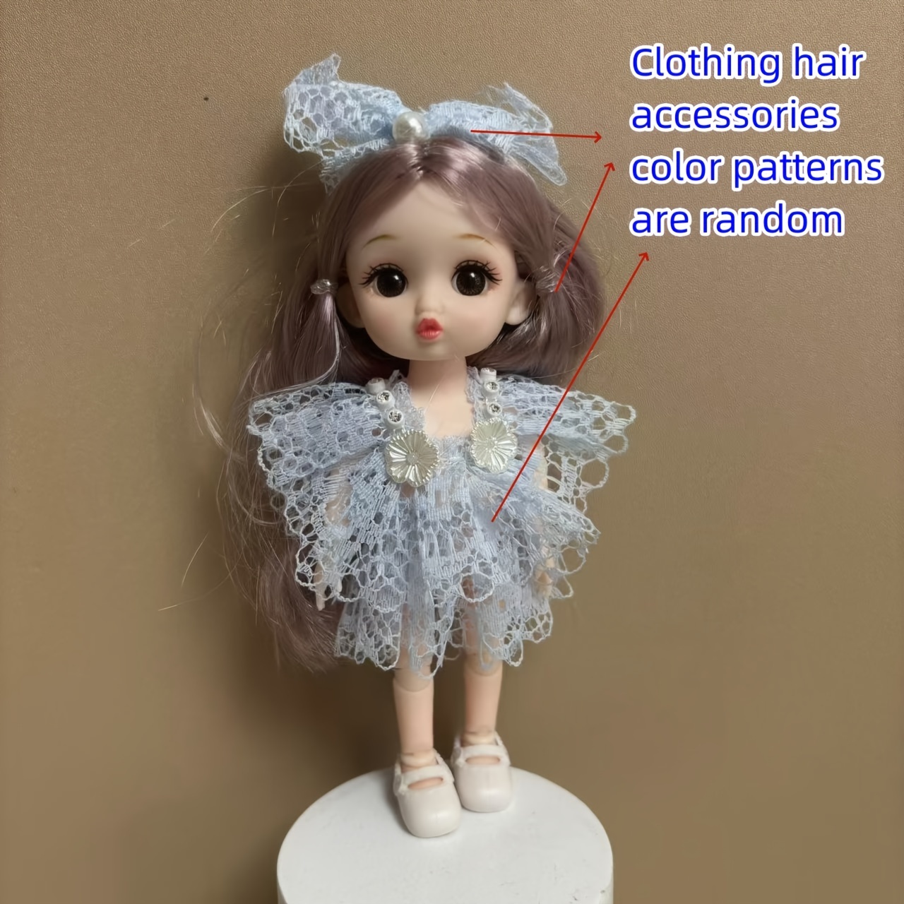1pc fashion bjd doll 3inch scale movable jointed doll Temu