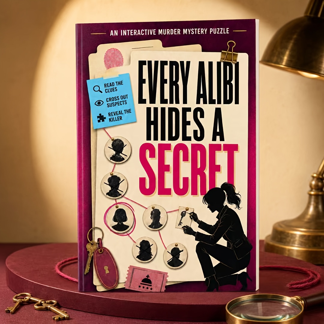 TEMU Style Thriller Workbook: Adult Detective Puzzle Book, Suitable For Gaming And , Challenge, Compact And Portable Case File Manual, Ideal For