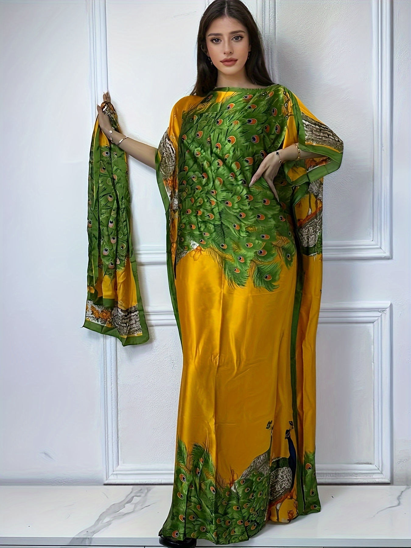 slim fit dress slacks Dark Olive Green Aari Handworked Anarkali – Ivalinmabia main image 1