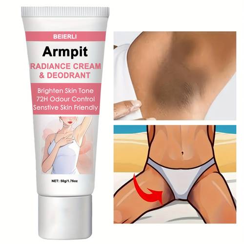 50g 1 76oz body brightening deodorant cream containing niacinamide vc hyaluronic acid suitable for underarms sensitive areas and the whole body brightens light beige deodorizes the whole body moisturizes