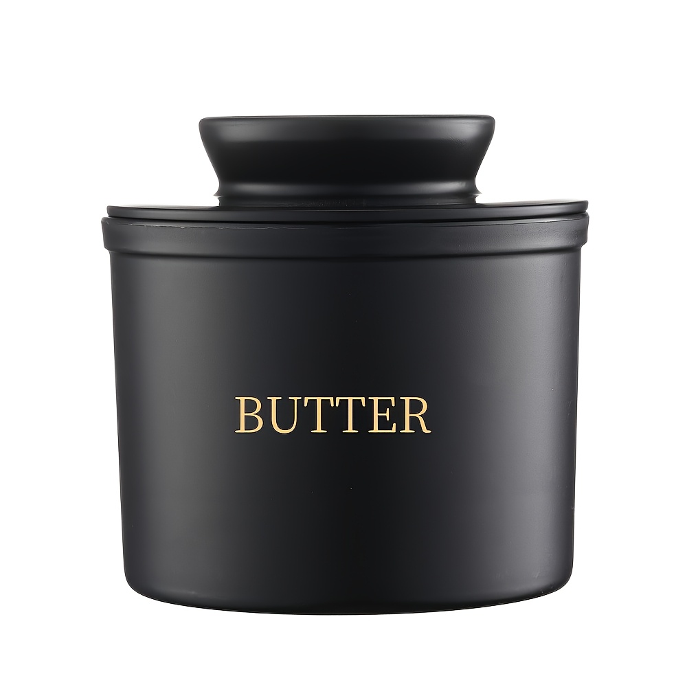 TEMU 1pc Jar With Lid, Easy-to-, Suitable For Tabletop - French Butter Dish, For Soft Butter, Sealed Butter Container, Used As Butter Preservation
