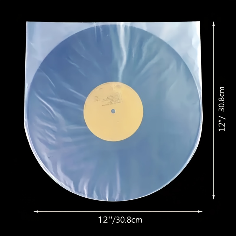 E-shop 25 Stk. antistatische Schallplattenhüllen aus Vinyl – Langlebiger LP-Schutz, Archivqualität-Kunststoffhüllen für 12-Zoll-, 10-Zoll-