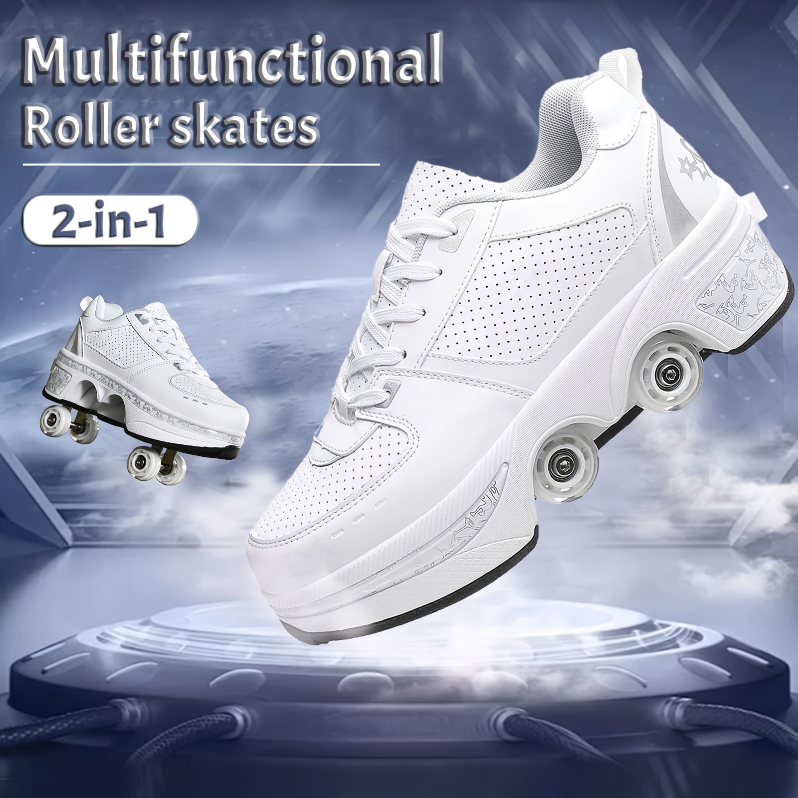 white roller skates roller skate shoes Temu
