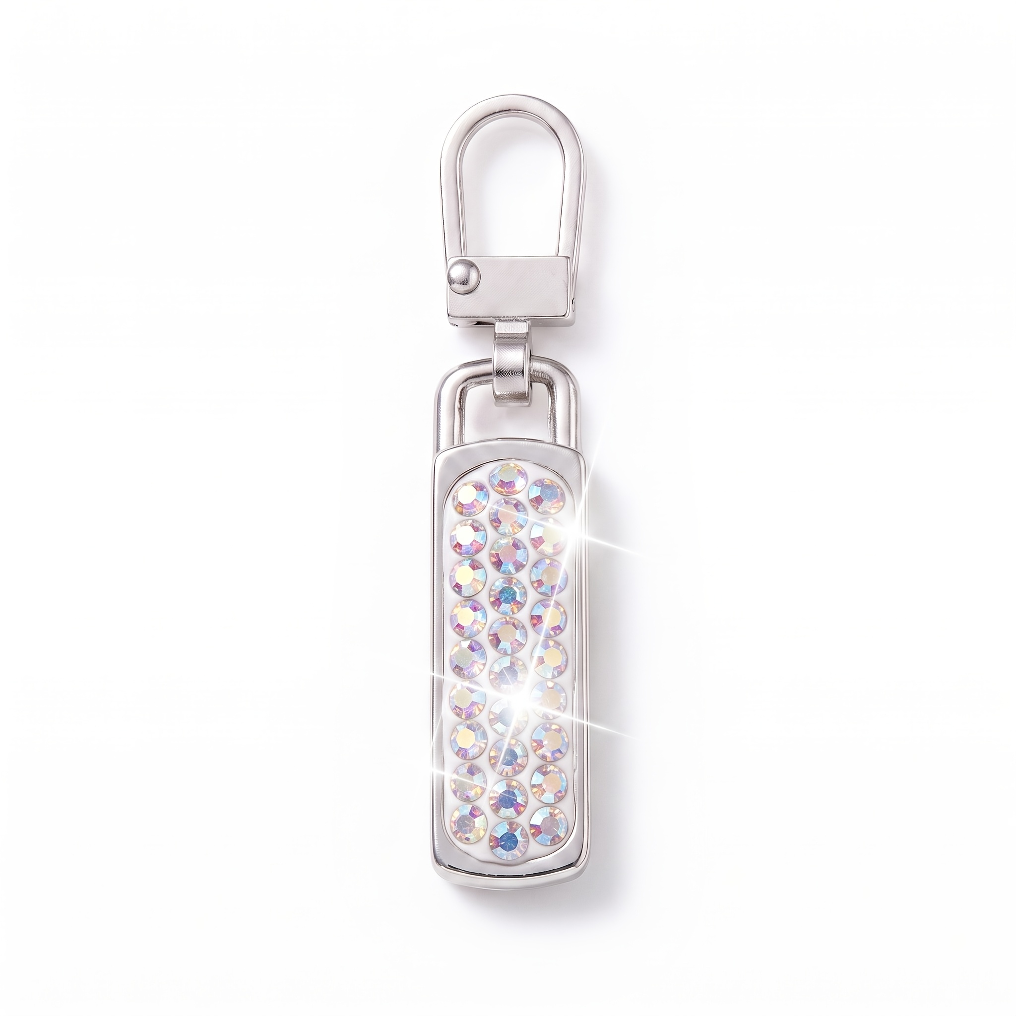 TEMU Tête de fermeture éclair brillante en strass tendance, kit de remplacement prêt à l'emploi et prêt à réparer pour veste, sac à dos, bottes,
