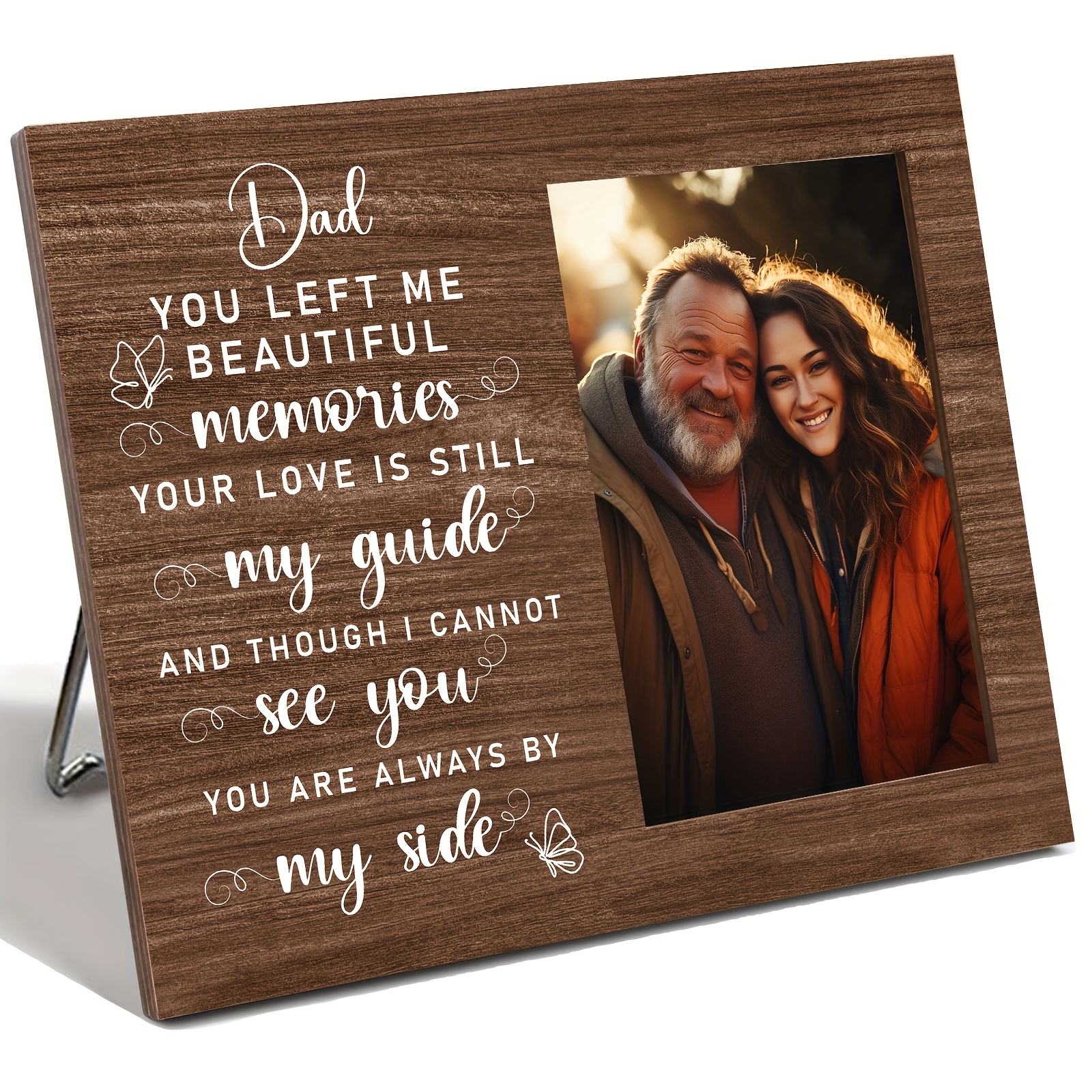 

1pc Bereavement Gifts For Loss Of Father - Memorial Picture Frame, Sympathy Gifts For Loss Of Dad, In Memory Of Gifts, Sympathy Gift Fits 4x6 In Photo