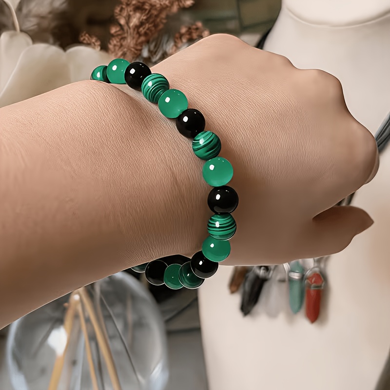 Bohemian Malachite Chakra Bracelet, Elegant Gift