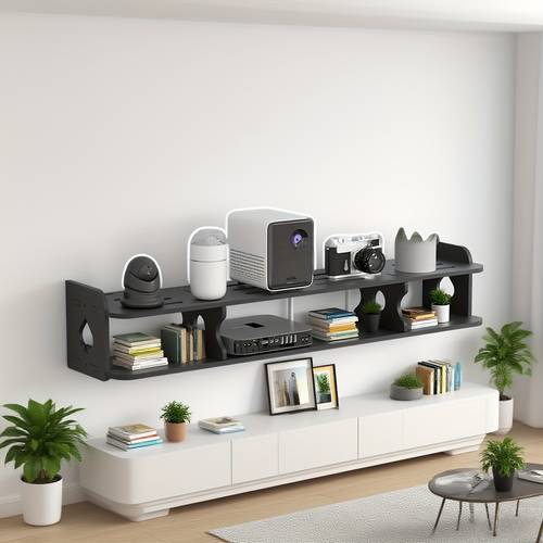1pc Universal Wall Mount Shelf Bracket 30/40/50/80 , Heavy Duty Floating Shelf for Projector Organizing rack, Speaker, Home Theater, Bookshelf, Audio Equipment Storage rack, Study Room, Living Room, Bedroom, Kitchen, Bathroom Organizer