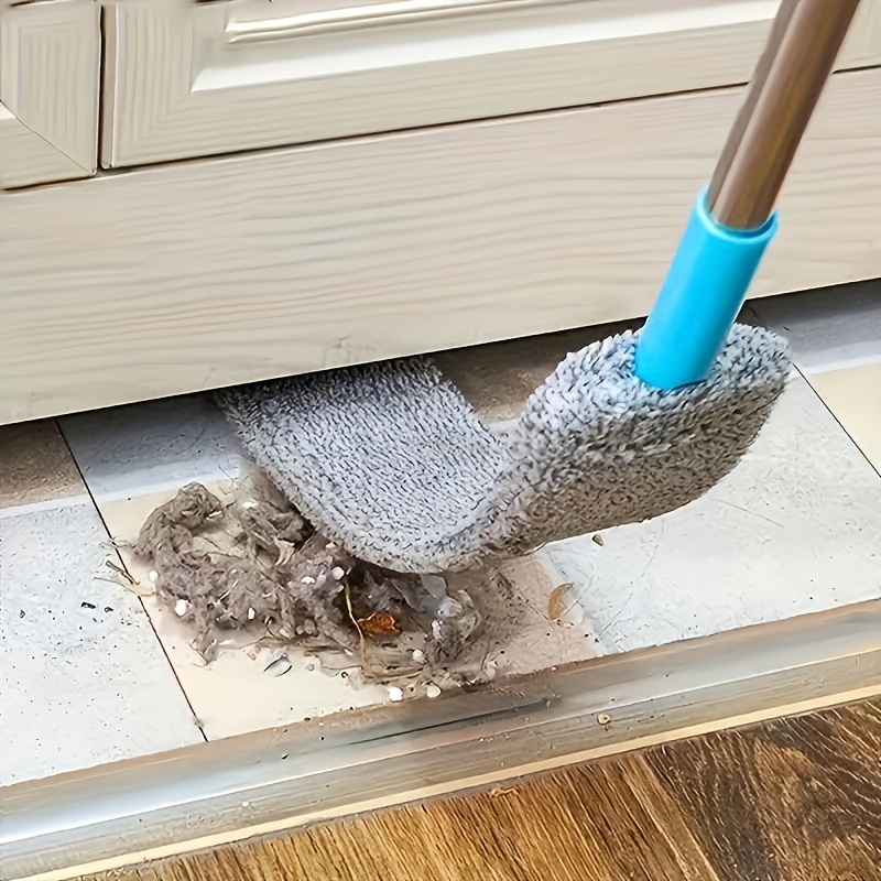 TEMU Extendable Microfiber Duster With Long Handle - Easy Reach For Hard-to-access Areas, Perfect For Bedroom & Living Room Cleaning