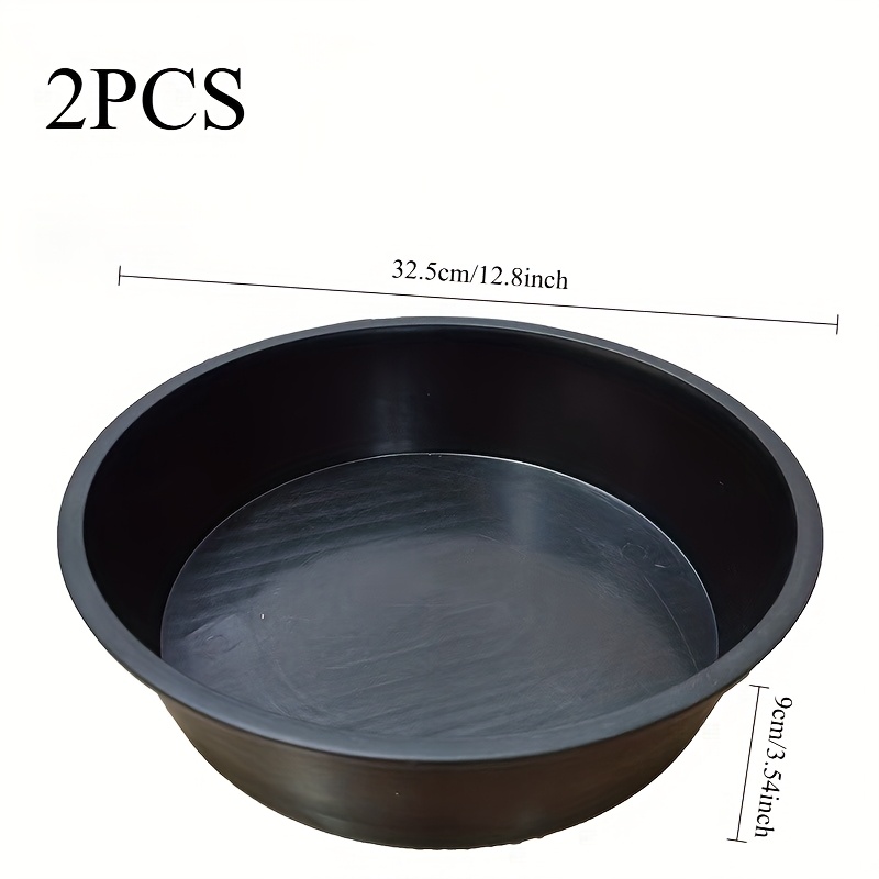 Image of 2pcs Heavy-duty Large Plastic & Water Troughs - Heavy-duty /dairy Feeding System For Horses, Cattle, Pigs, Goats, Chickens - Durable Indoor/outdoor Farm Use, Easy-clean Water & Troughs