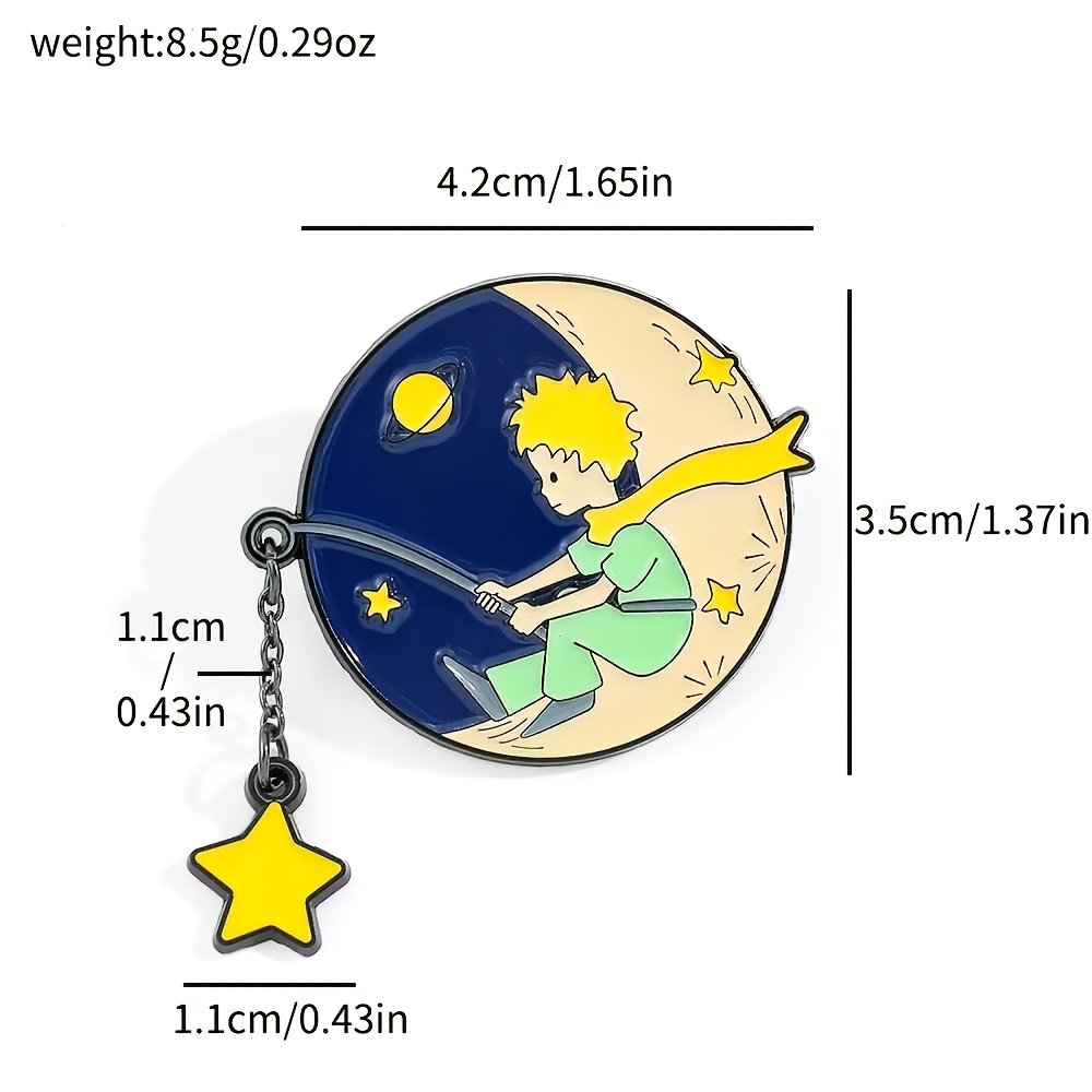 LE PETIT PRIN Badge, Perfect Souvenir Backpack Accessory