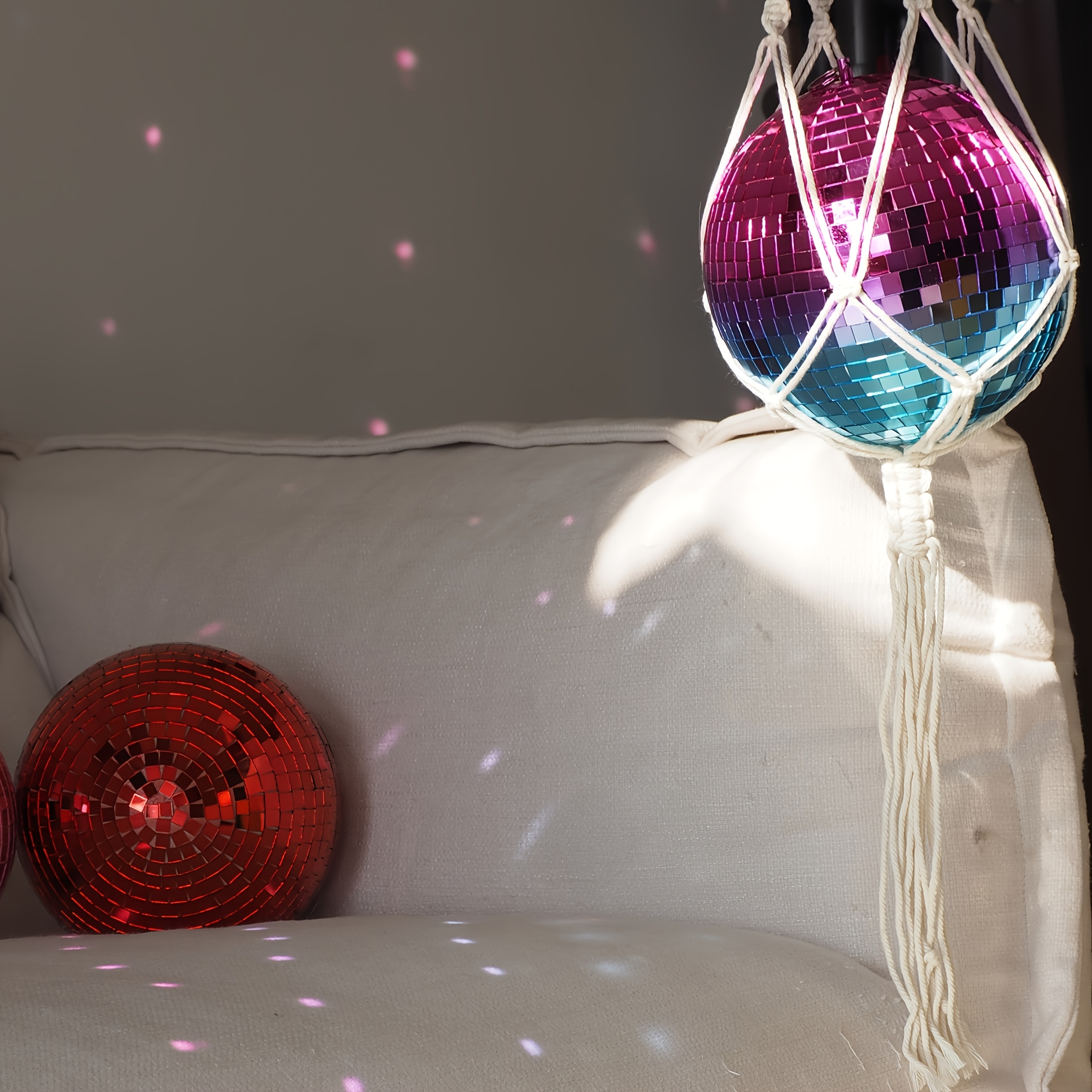 Disco-Ostereier Zum Aufhängen – 12 Glitzernde Discokugel-Anhänger, 7x4,5 Cm, Mehrfarbig, Für Osterdeko, Baumschmuck & Frühlingspartys Osterbaumschmuck Glänzend
