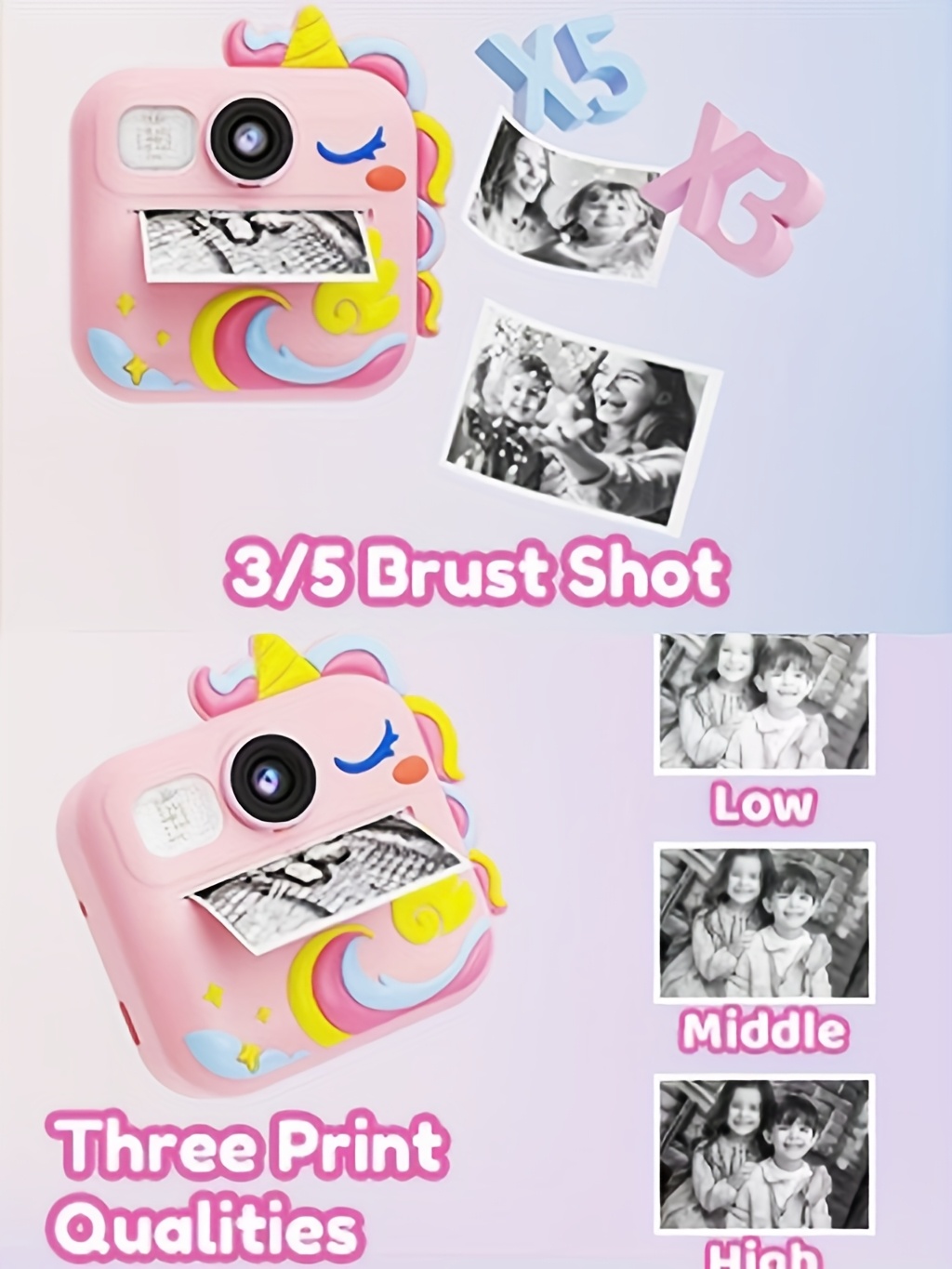 KIKAPABI Kids Camera with 1080P 2.4