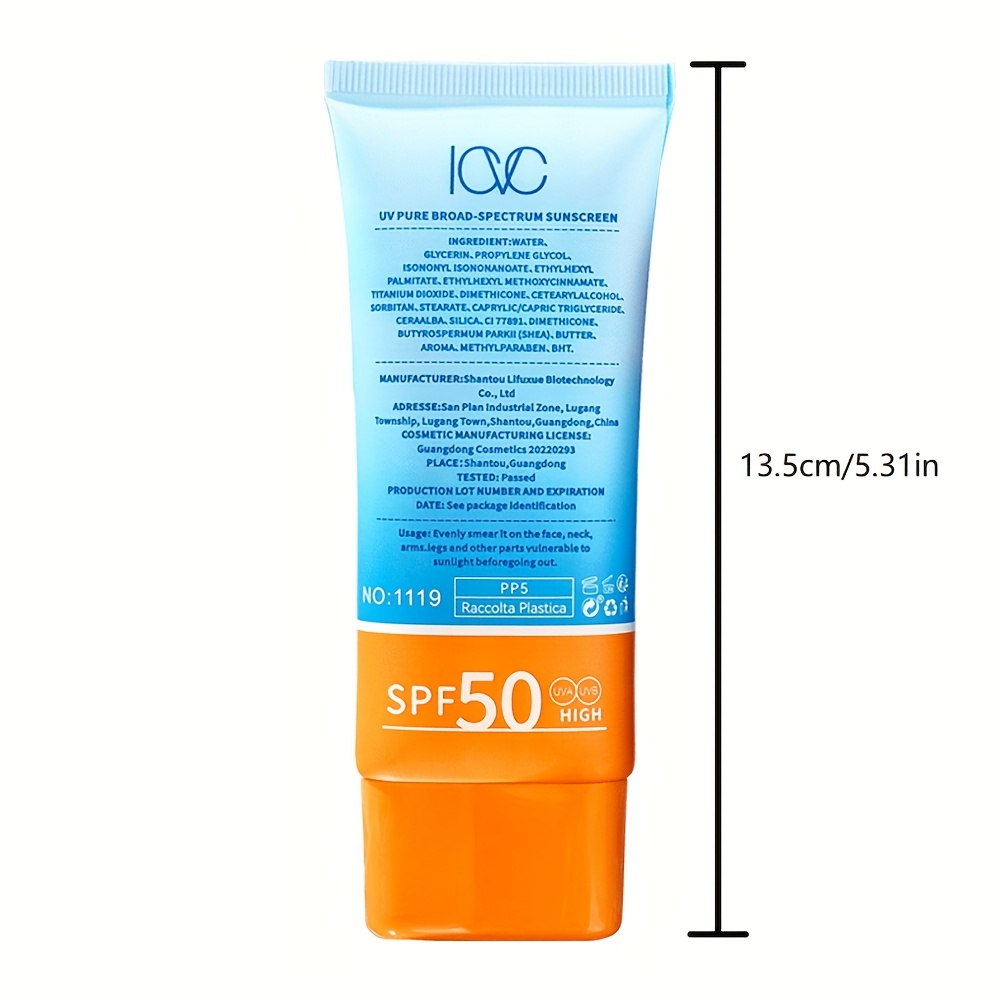 SPF50+ Sunscreen Lotion, Protection, Waterproof & Non-Greasy - Portable Facial Sunblock Cream for Broad Spectrum Shielding, Moisturizing & Refreshing, Less than 1 Fl Oz Capacity, Lightweight Formula for On-the-Go Use, Outdoor Protection | Sleek Lotion Design | Waterproof Sunscreen, Sunscreen for Trave
