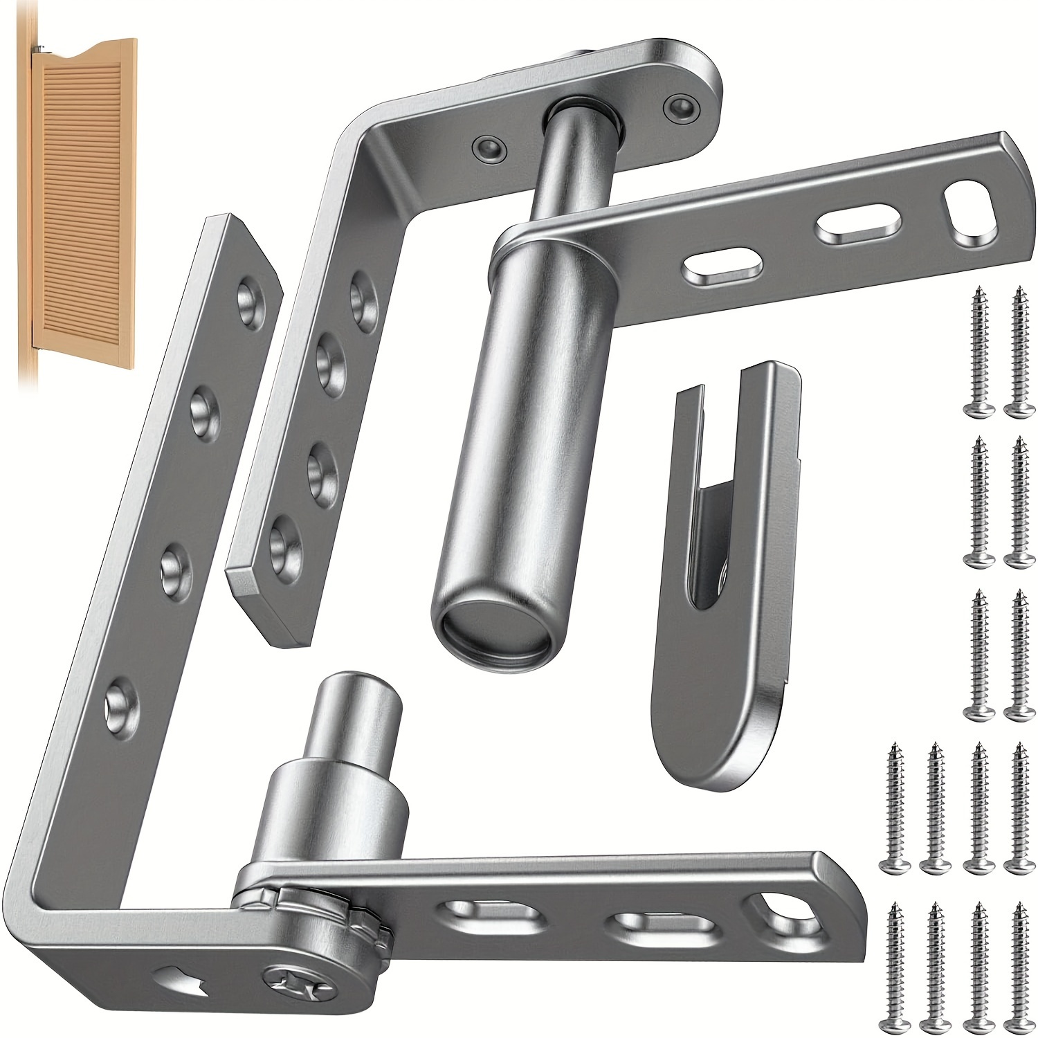 

Heavy Duty Cafe Door Hinge, 304 Stainless Steel Thick Hinge, Automatic Closure, For Car Doors. Louvre Door. Flat Door Medium, Single Door 1pc