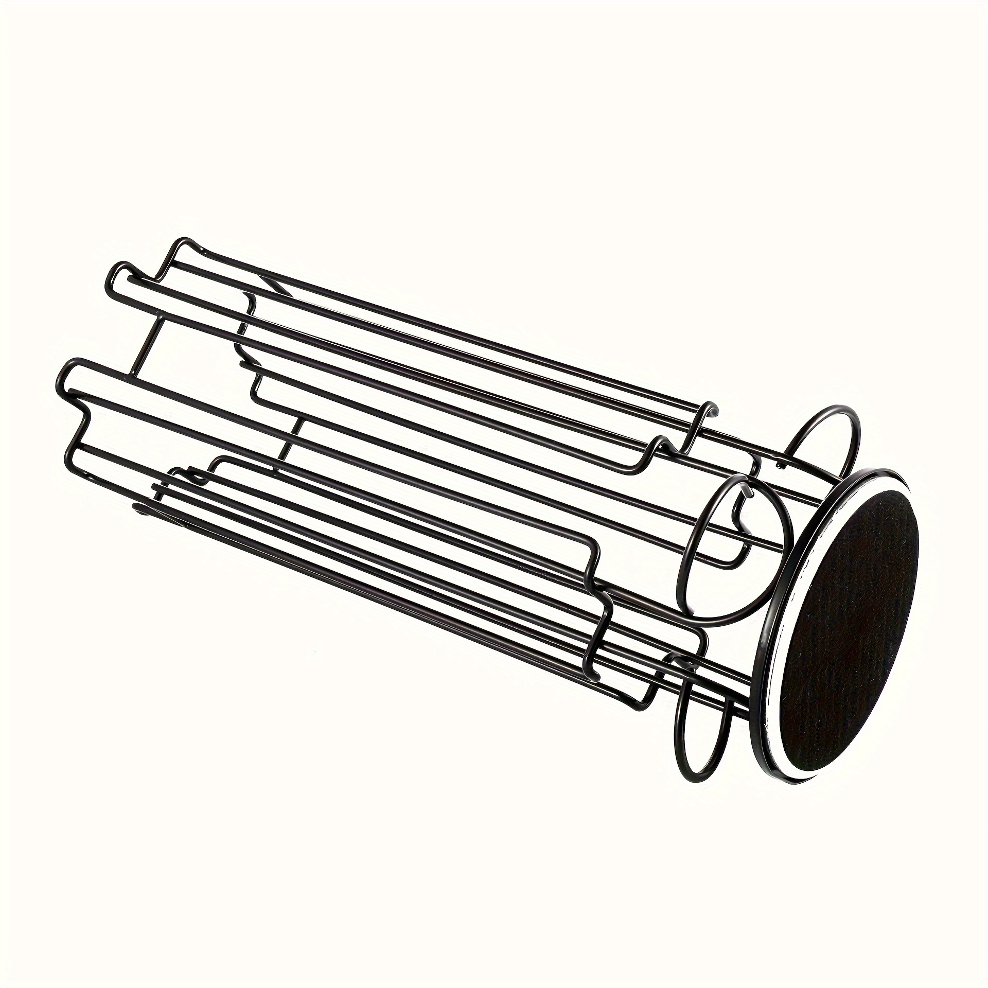 E-shop Moderner Schwarzer Kaffeekapselhalter - Drehbarer Karussell-Organizer für 32 Kapseln, für Zuhause oder Büro, Küchenarbeitsplatte, Walnuss,