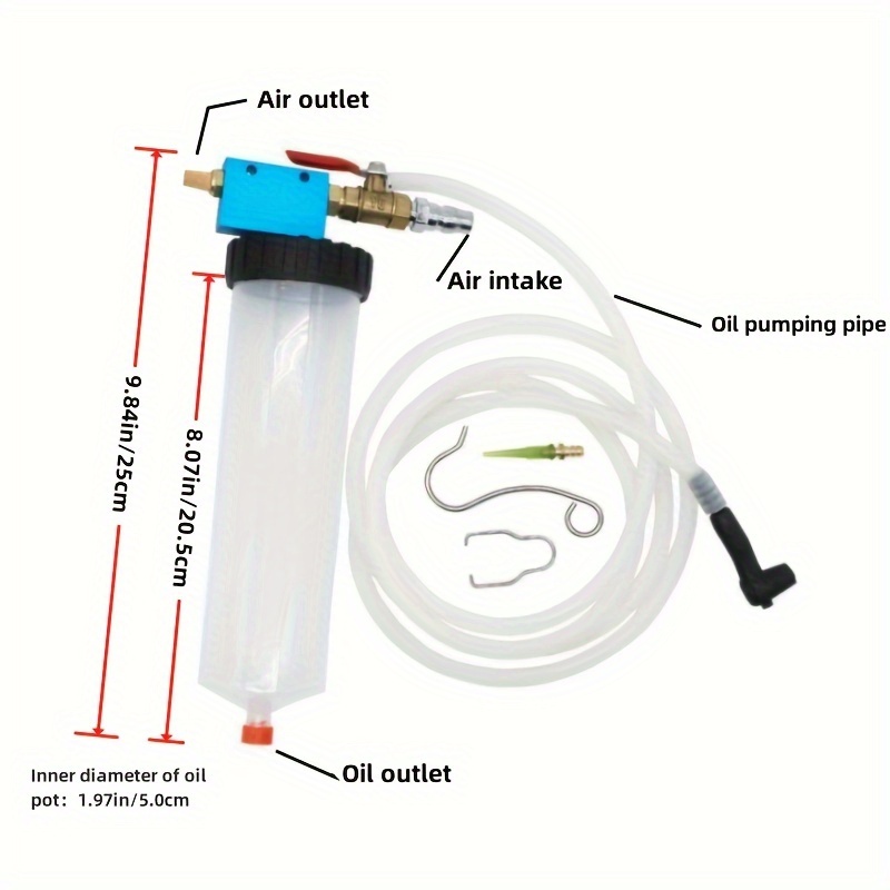 ブレーキオイル交換ツール交換機 空気圧ブレーキフルードポンプ交換オイルドレイン - Temu Japan