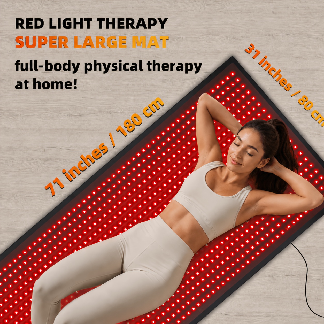 1280pcs leds red light mat 660nm 850nm near light blanket - Temu