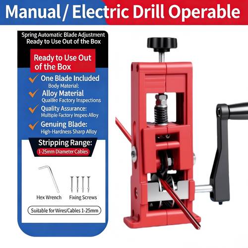 ergonomic red abs outer case wire portable labor saving electric drill compatible