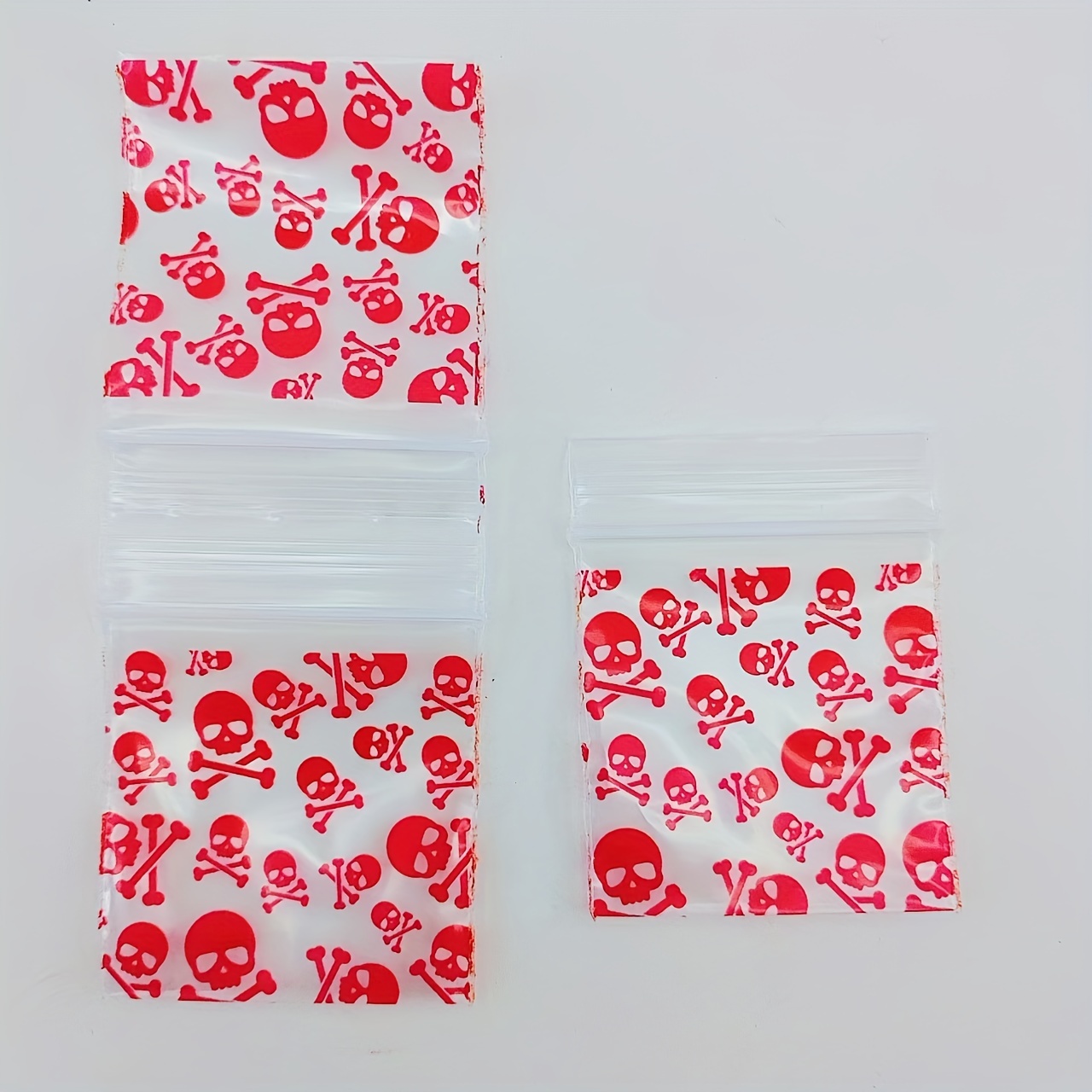 

-pack Mini Self-sealing Storage Bags With Zipper, 2-inch Square, Thickened Plastic, Patterned Design, Reusable Seal For Pills, Jewelry, Travel, Packaging, And Transport