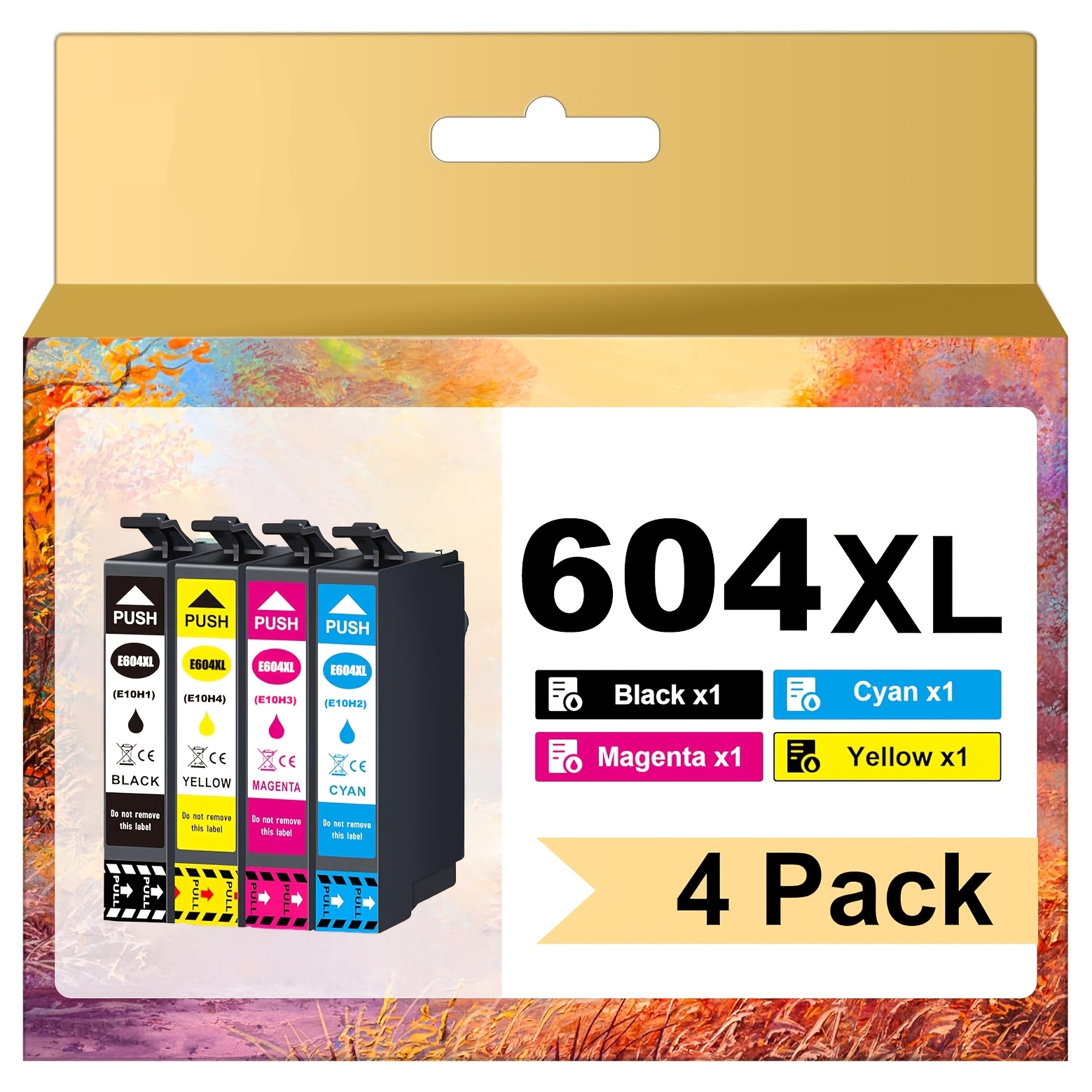 

604 Xl Printer Cartridges Compatible With Epson 604 604xl Cartridges For Home Xp-3200 Xp-3205 Xp-4200 Xp-4205 Xp-2200