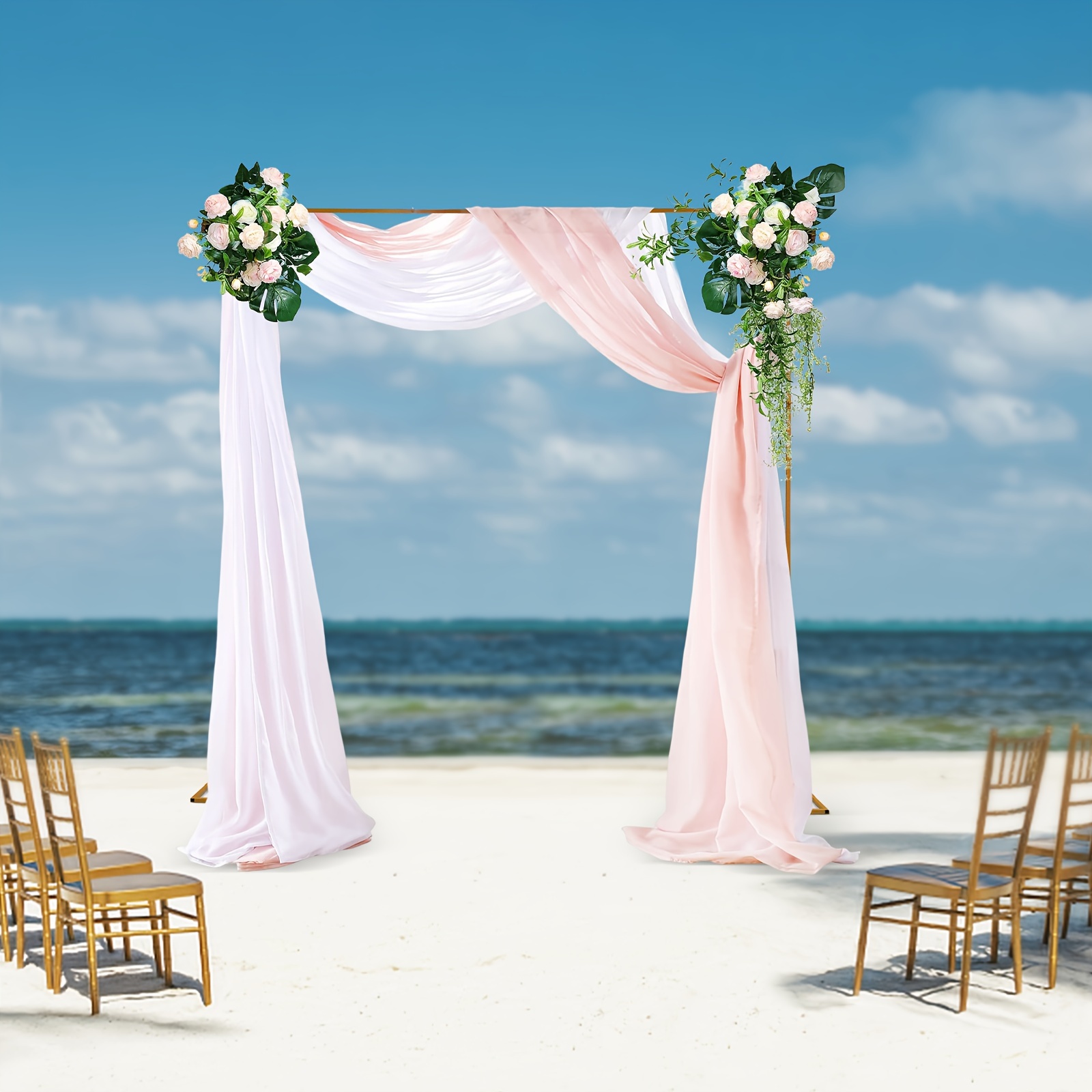 

3x3m Metal Wedding Arch Frame, Free Standing, Balloon Flower Rack Backdrop Stand