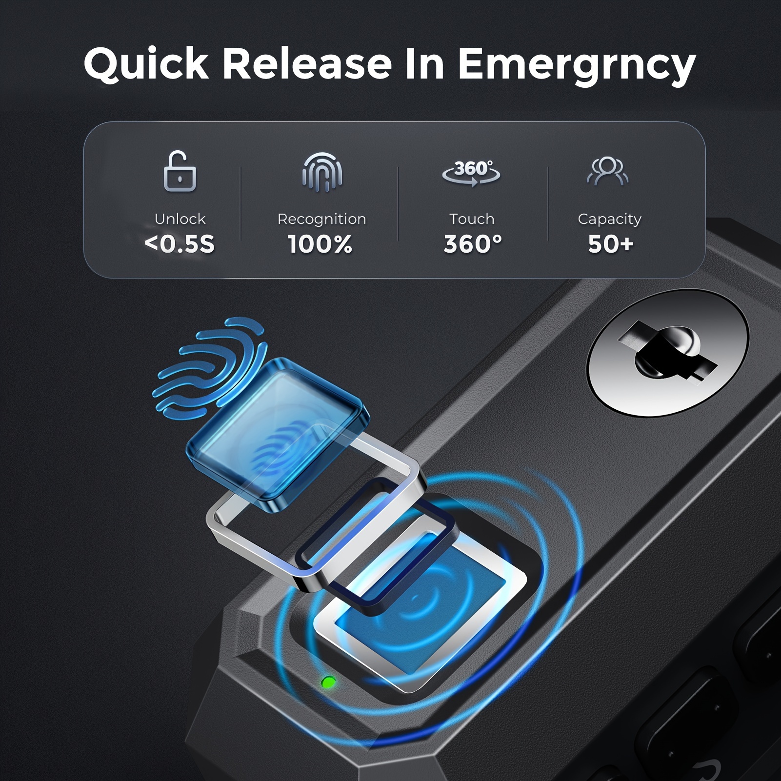 Defender Se Gun Trigger Lock Pistols Biometric Gun Lock Temu