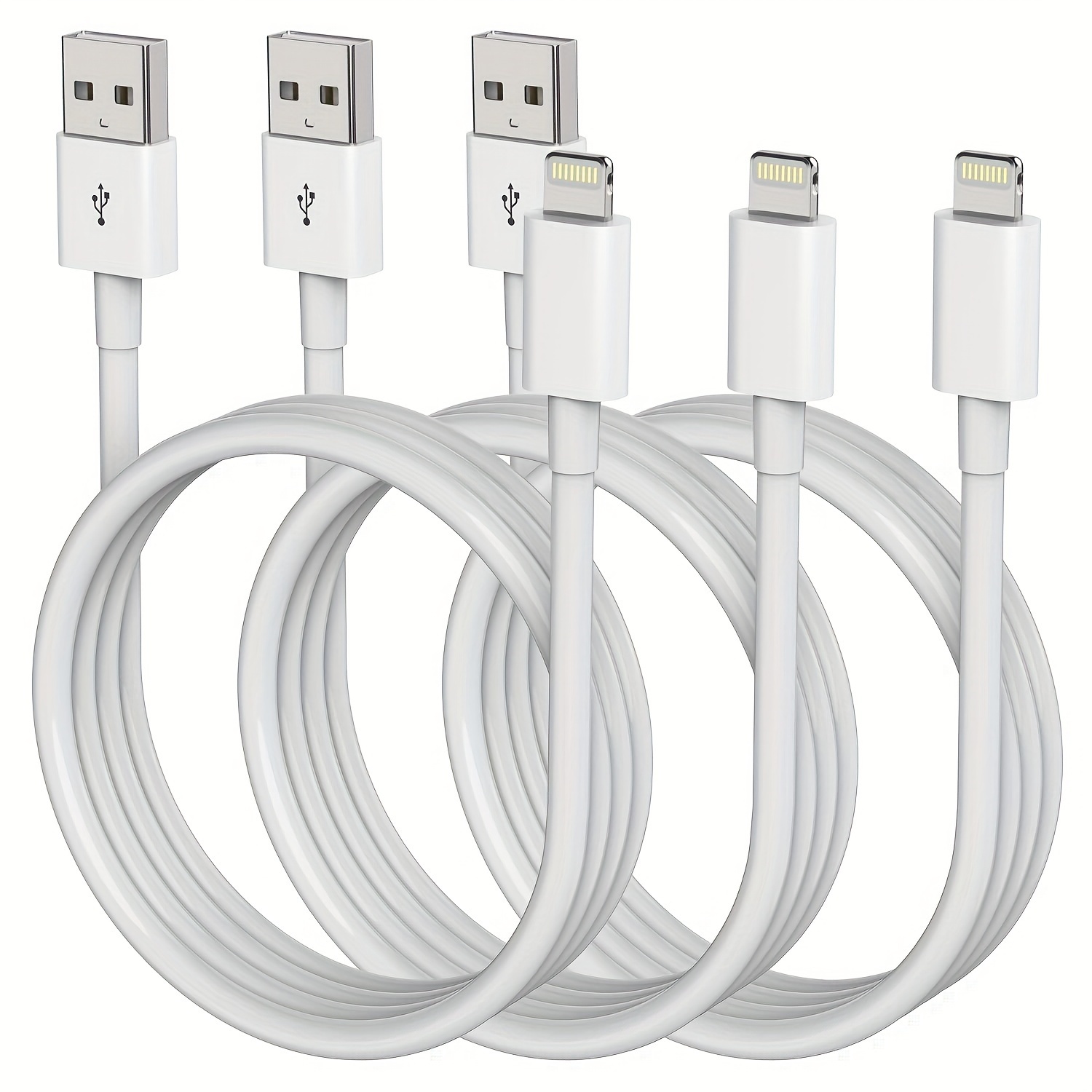 

3pcs [mfi Certified] For , Charging Cable 3.3ft/6.6ft/10ft, Fast Charging Cord For 13 Pro Max/ 13/12pro Max/12 Pro/11/xs/xr/x/8, For Airpods