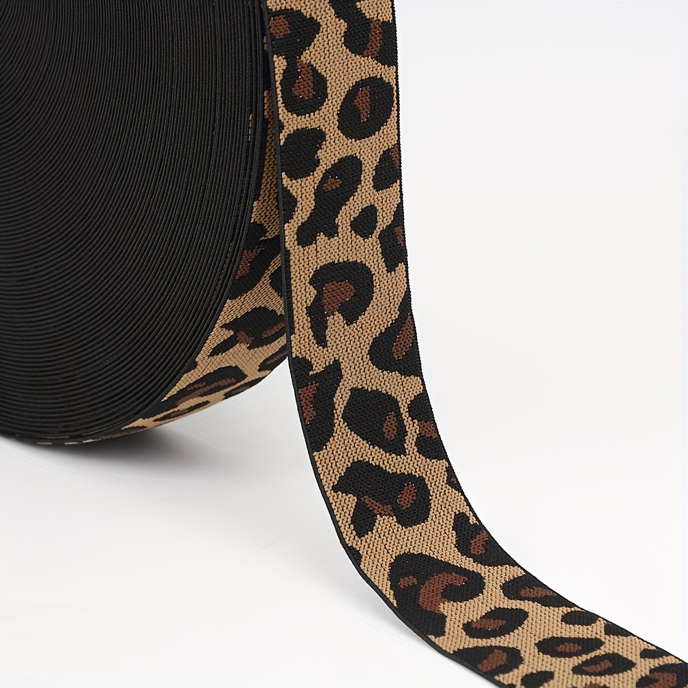 2 Sizes 4cm Leopard Print Zebra Print Elastic Band, A Of Elastic Bands