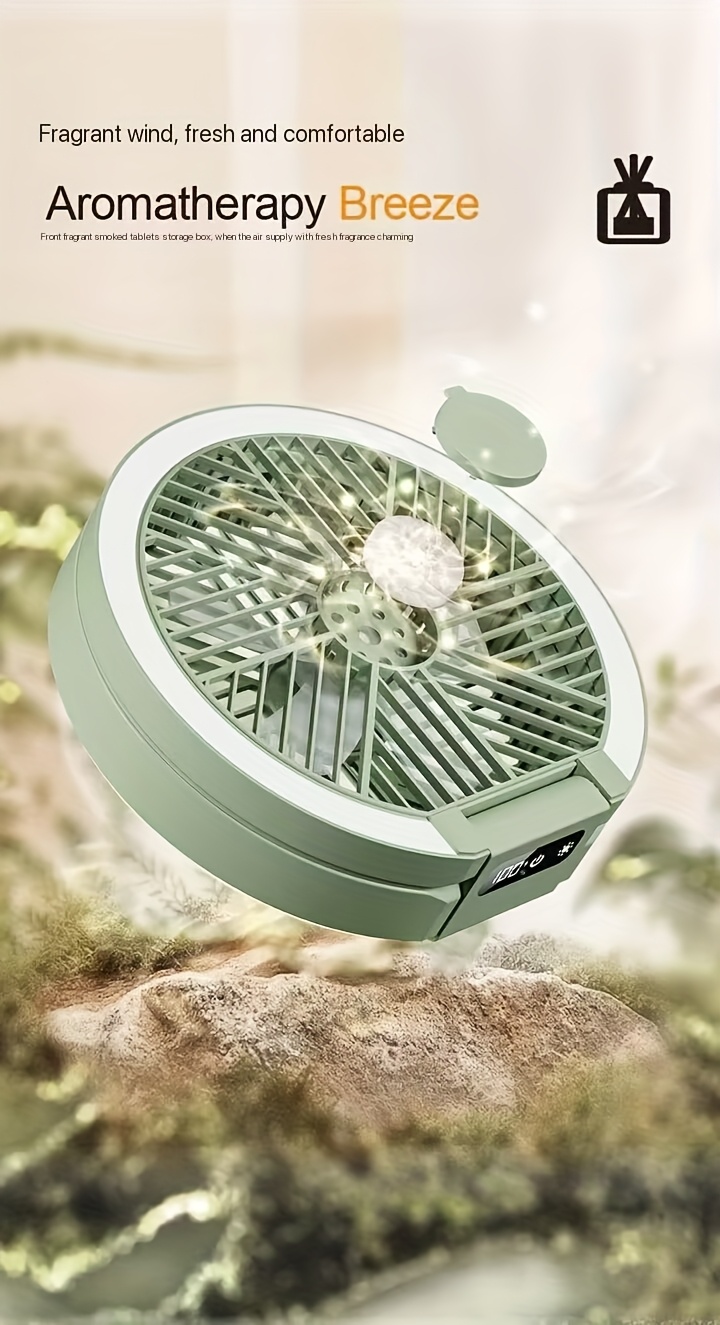 portable usb rechargeable table fan 1200mah lithium battery indoor outdoor use button control abs material built in battery for   use details 8