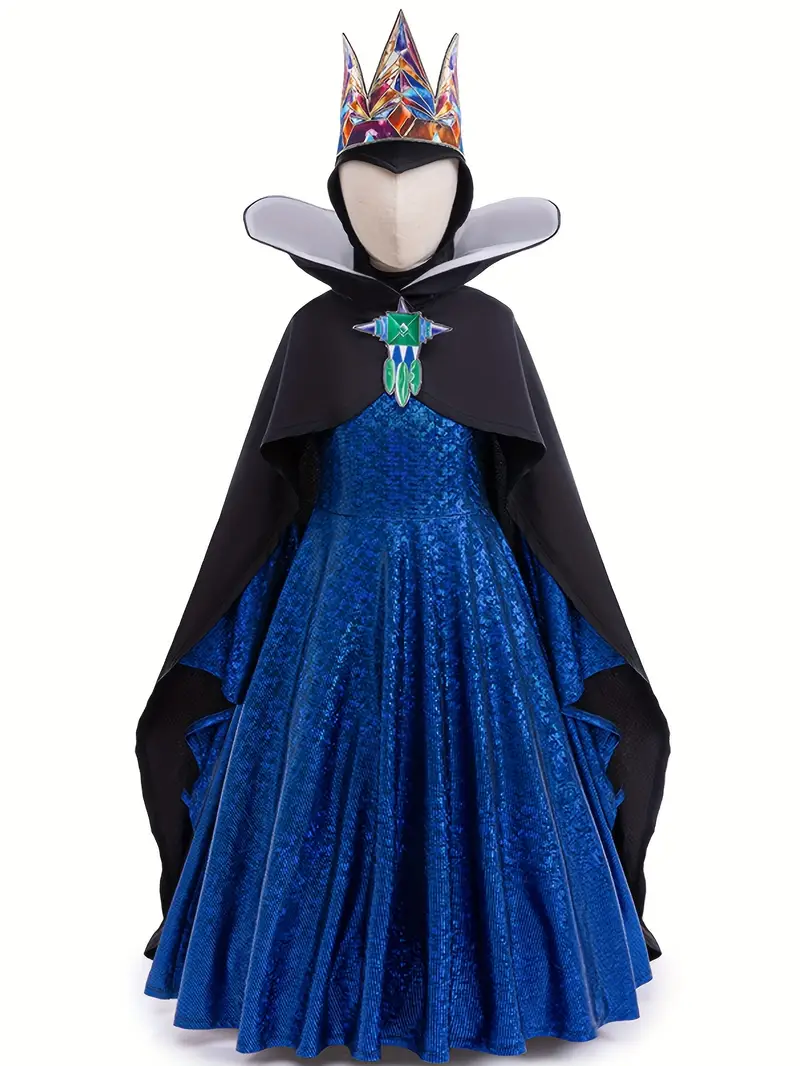kids evil villain halloween queen deluxe dress girls - Temu kids evil villain halloween queen deluxe dress girls - Temu