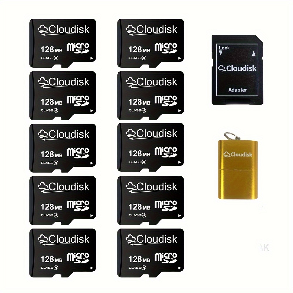 

10pcs Cloudisk Micro Sd 2gb 4gb 32gb 128mb C4 C6 C10, 128mb Is Small Capacity, Special For Small Files, Not Suitable For Mobile Phones And Cameras, Not Gb